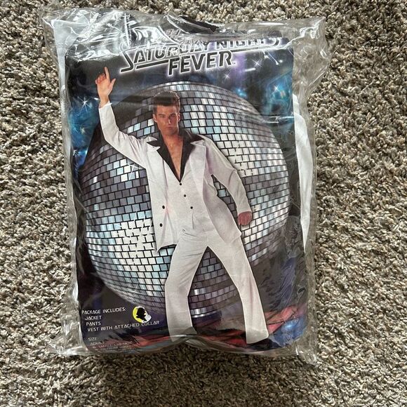 Saturday Night Fever Disco Costume Men’s Size Small Preowned, Washed, Excellent! - Picture 1 of 3